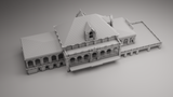 1-160TH N SCALE 3D PRINTED PENNSYLVANIA RAILROAD NORTH PHILADELPHIA STATION