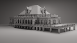 1-160TH N SCALE 3D PRINTED PENNSYLVANIA RAILROAD NORTH PHILADELPHIA STATION