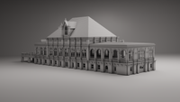 1-160TH N SCALE 3D PRINTED PENNSYLVANIA RAILROAD NORTH PHILADELPHIA STATION