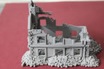 1-72ND SCALE 3D PRINTED DIORAMA WW II BUILDING BOMBED OUT BUILDING #2