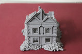 1-72ND SCALE 3D PRINTED DIORAMA WW II BUILDING BOMBED OUT BUILDING #2