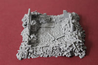 1-87TH SCALE 3D PRINTED DIORAMA WW II BUILDING BOMBED OUT BUILDING #3