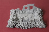 1-87TH SCALE 3D PRINTED DIORAMA WW II BUILDING BOMBED OUT BUILDING #3