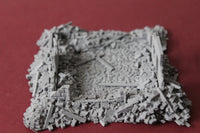1-87TH SCALE 3D PRINTED DIORAMA WW II BUILDING BOMBED OUT BUILDING #5
