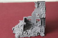 1-87TH SCALE 3D PRINTED DIORAMA WW II BUILDING BOMBED OUT BUILDING #6