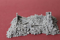 1-87TH SCALE 3D PRINTED DIORAMA WW II BUILDING BOMBED OUT BUILDING #7