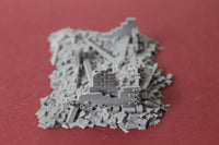 1-87TH SCALE 3D PRINTED DIORAMA WW II BUILDING BOMBED OUT BUILDING #7