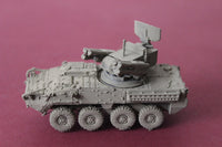 1-87TH SCALE 3D PRINTED U.S. ARMY STRYKER ADATS(AIR DEFENSE ANTI-TANK SYSTEM) DEPLOYED