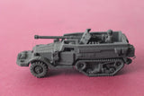 1-72ND SCALE 3D PRINTED WWII U.S. ARMY M3 HALFTRACK WITH 90MM HOWITZER