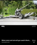 1-87TH SCALE 3D PRINTED FRENCH CANON DE 90MM CA MODEL 193