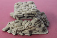 1-87TH SCALE 3D PRINTED SANDBAG GUN BUNKER