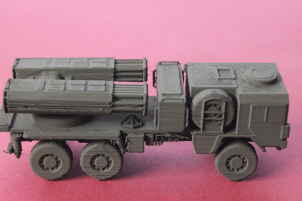 1-72ND SCALE 3D PRINTED GERMAN BUNDESWEHR MAN KATZ GL 7t LARS SELF-PROPELLED ROCKET LAUNCHER TRAVEL POSITION