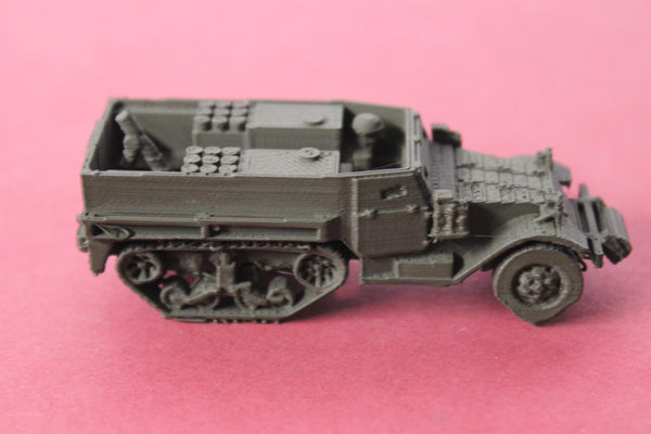 1-72ND SCALE 3D PRINTED WW II U.S.ARMY M4 81MM HALF TRACK