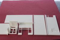 1-87TH HO SCALE 3D PRINTED 1950'S PRINT SHOP DESIGN AND 1 PRINT ROOF INCLUDED