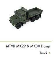 1-50TH SCALE 3D PRINTED U.S. ARMY MK 29 DUMP TRUCK DESIGN AND 1 PRINT EACH