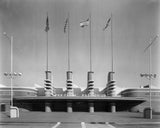 1-160TH N SCALE 3D PRINTED PAN PACIFIC AUDITORIUM LOS ANGELUS, CA DESIGN AND 1 PRINT