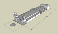 1-160TH N SCALE 3D PRINTED SANTE FE RAILROAD STATION, SAN DIEGO, CA BUILT AND PAINTED