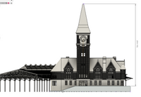 160TH N SCALE 3D PRINTED KIT CHICAGO & NORTHWESTERN RAILROAD DEPOT