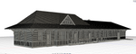 1-87TH SCALE 3D PRINTED MILWAUKEE ROAD CLE ELEUM, WASHINGTON STATION DESIGN AND PRINT
