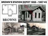 1-87TH SCALE 3D PRINTED BROWN'S STATION #2 DESIGN AND 1 PRINT