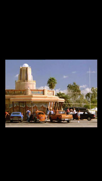 1-24TH SCALE 3D PRINTED "THE WRATH MOVIE" BIG KAY'S BURGERS DRIVE IN DESIGN AND 1 PRINT