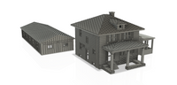 1/160TH N SCALE 3D PRINTED HOME 1223 Wall St. Port Huron MI