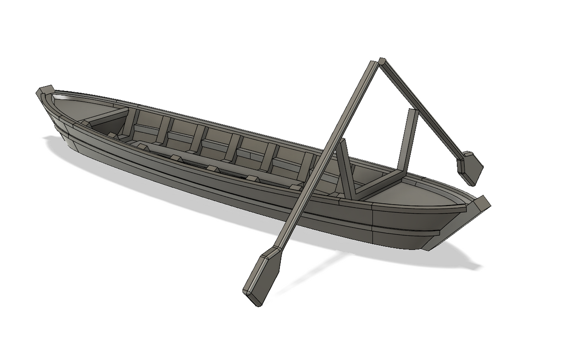 1-87TH SCALE 3D PRINTED VIETNAM WAR VIETNAMESE 12 FOOT SAMPAN ...