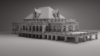 1-87TH HO SCALE 3D PRINTED PENNSYLVANIA RAILROAD NORTH PHILADELPHIA STATION