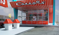 1-160TH N SCALE 3D PRINTED CAROL'S DRIVE IN