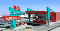 1-160TH N SCALE 3D PRINTED CAROL'S DRIVE IN