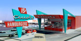 1-160TH N SCALE 3D PRINTED CAROL'S DRIVE IN