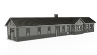 1-220TH Z SCALE  3D PRINTED CB&Q DEPOT IN ROCHELLE, IL