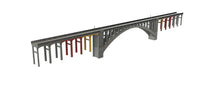 1-87TH HO SCALE 3D PRINTED RAINBOW BRIDGE WITH APPROACHES IN FOLSOM, CALIFORNIA