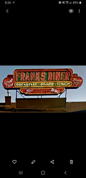 1-160TH N SCALE 3D PRINTED FRANKS DINER SIGN