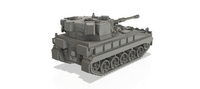 1-72ND SCALE 3D PRINTED BRITISH POST WAR VICKERS FV433 FIELD ARTILLERY, SELF-PROPELLED "ABBOT"