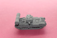 1-87TH SCALE 3D PRINTED WWII BRITISH CHURCHILL AVRE TANK WITH FASCINE