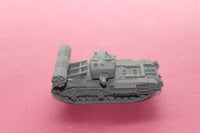 1-72ND SCALE 3D PRINTED WWII BRITISH CHURCHILL AVRE TANK WITH FACINE