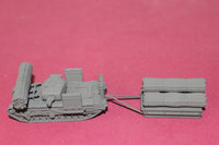 1-87TH SCALE 3D PRINTED WWII BRITISH CHURCHILL AVRE TANK WITH FASCINE SLED