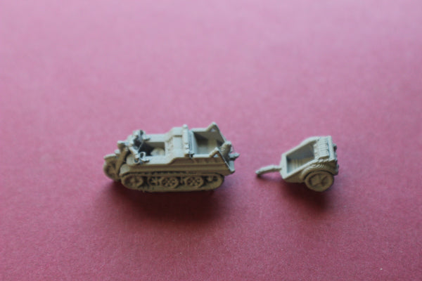 1/72ND SCALE  3D PRINTED WW II GERMAN KETTENRAD WITH TRAILER