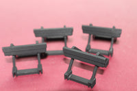 1/87TH  3D PRINTED HO SCALE 3D PRINTED TRACK BUMPERS 4 PIECES