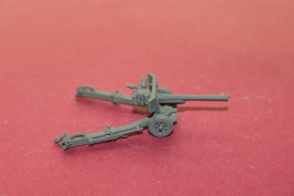 1-87TH SCALE 3D PRINTED WW II U.S.ARMY AIRBORN 6 LBR ANTI TANK GUN DEPLOYED