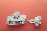 1-72ND SCALE 3D PRINTED WW II GERMAN FLAKPANZER I UNPACKED WITH TRAILER