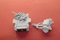 1-87TH SCALE 3D PRINTED WW II GERMAN FLAKPANZER I UNPACKED WITH TRAILER