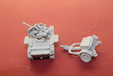 1-87TH SCALE 3D PRINTED WW II GERMAN FLAKPANZER I UNPACKED WITH TRAILER