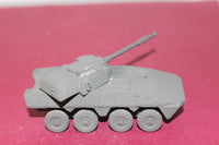 1-87TH SCALE 3D PRINTED POLISH  KTO ROSOMAK 8 WHEELED ARMORED PERSONNEL CARRIER WITH 120 MM CANON.