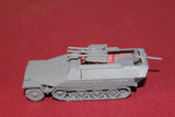 1-72ND SCALE 3D PRINTED WW II GERMAN SDKFZ 251-21 AUSF D WITH 20MM ANTI AIRCRAFT GUN HALFTRACK