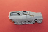 1-87TH SCALE 3D PRINTED WW II GERMAN SDKFZ 251-22 WITH PAK 40 L/46 ANTI-TANK GUN HALFTRACK