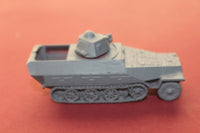1-72ND SCALE 3D PRINTED WW II GERMAN SDKFZ 251 AUSF D R35 HALFTRACK ARMORED FIGHTING VEHICLE