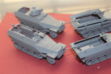 4 FOR 3 1-72ND SCALE 3D PRINTED WW II GERMAN SDKFZ 251s HALFTRACK ARMORED FIGHTING VEHICLE