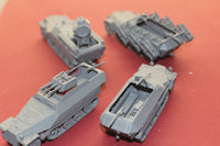 4 FOR 3 1-72ND SCALE 3D PRINTED WW II GERMAN SDKFZ 251s HALFTRACK ARMORED FIGHTING VEHICLE